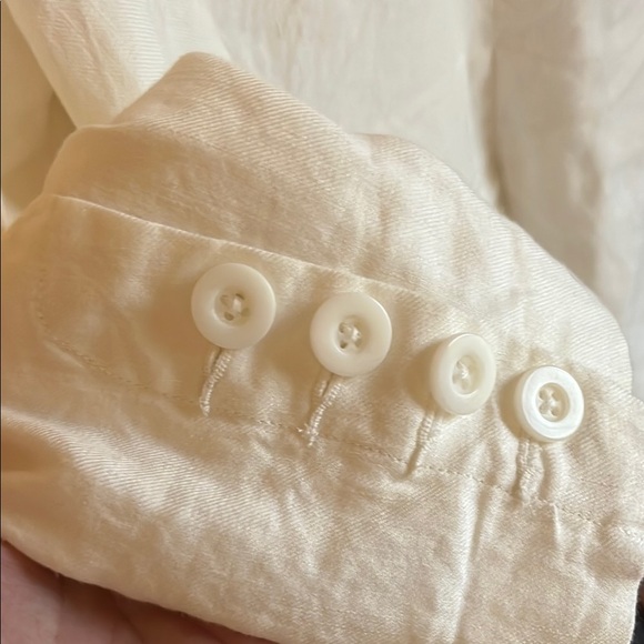 Cabi White Linen Blazer Classic Suit Jacket - Picture 4 of 4